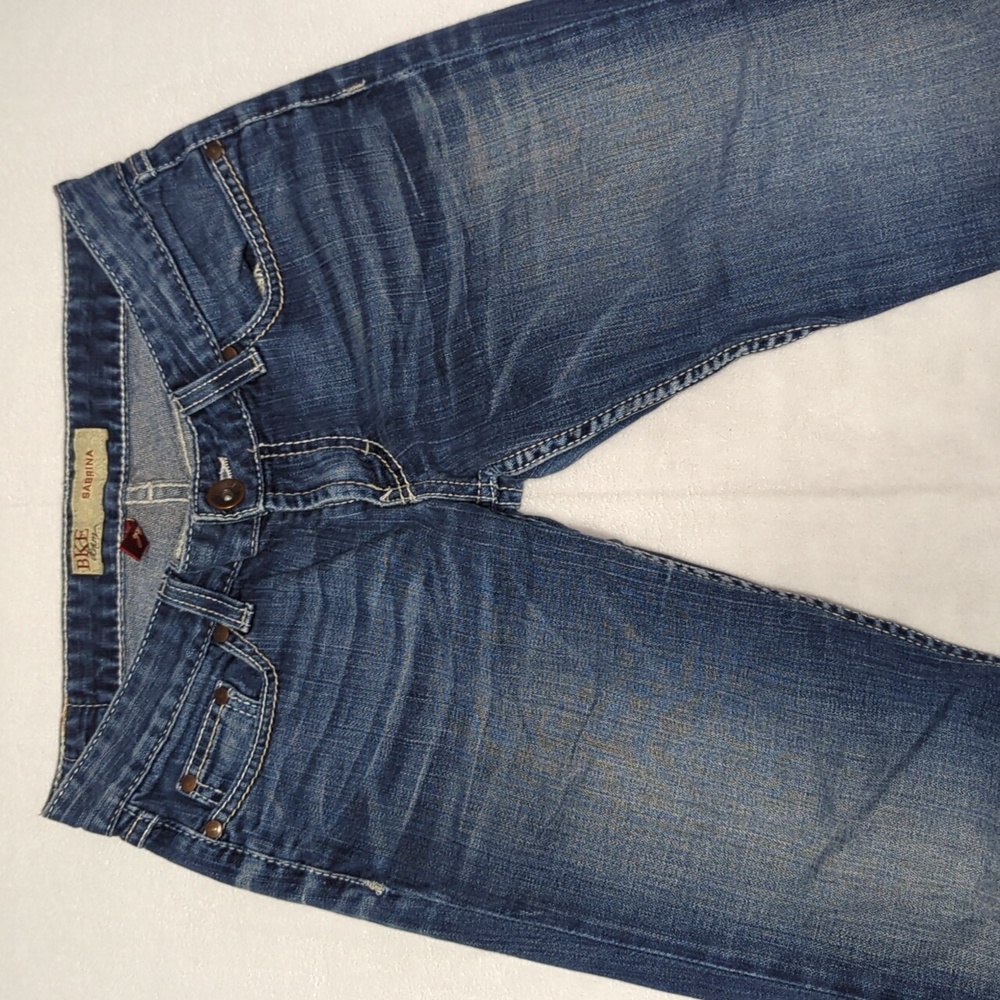 BKE Sabrina Bootcut Stretch Women's Distressed Embellished Jeans Size 28 - Picture 3 of 8